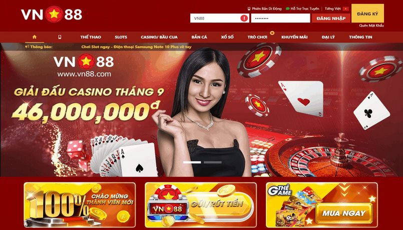 Vn88, sân chơi uy tín, chuyên nghiệp và tặng thưởng lớn
