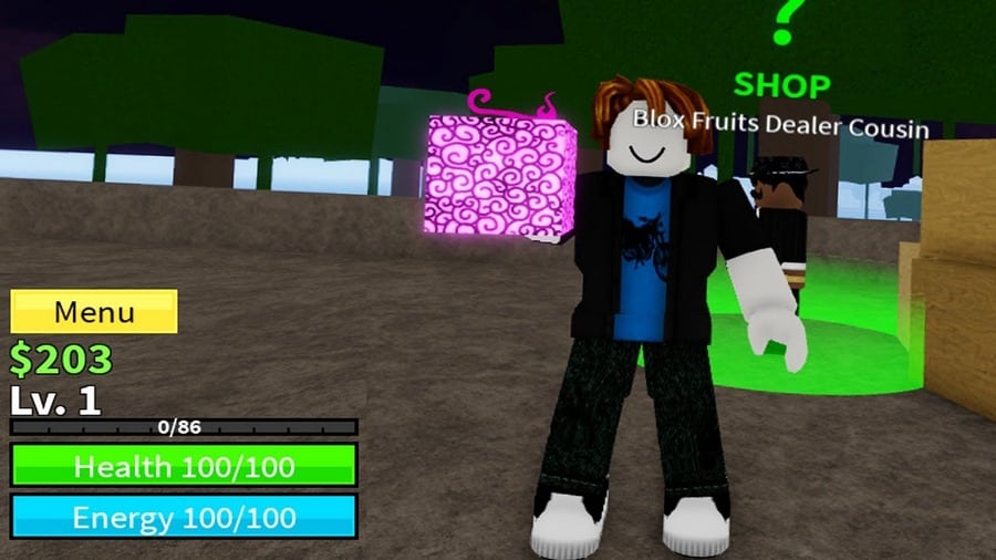 Hình tài khoản game Blox Fruit LV 1 Đẹp
