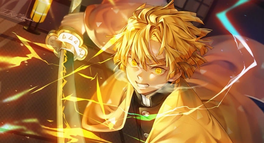 Hình Nền Về Zenitsu Ngầu Lòi