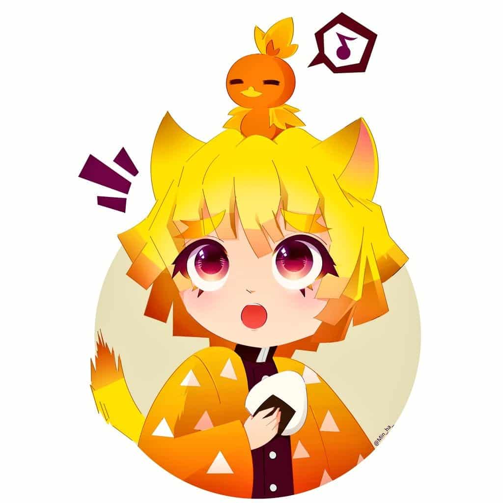 Nhân Vật Zenitsu Cute