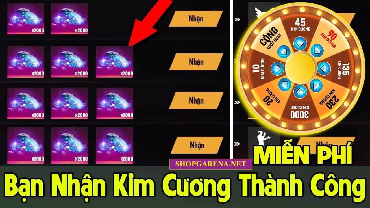 Cách Nhận Kim Cương Miễn Phí