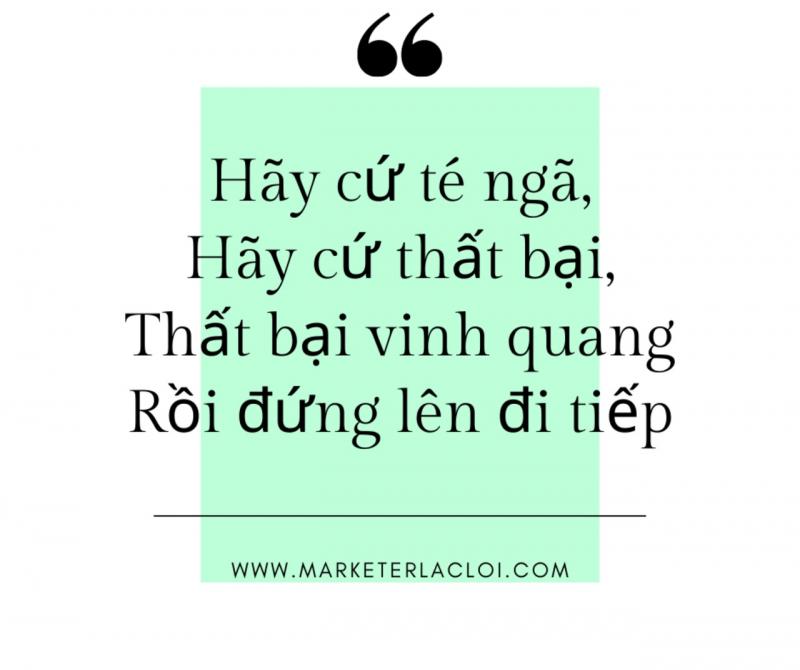 Đừng để thất bại làm kiềm hãm tương lai của bạn