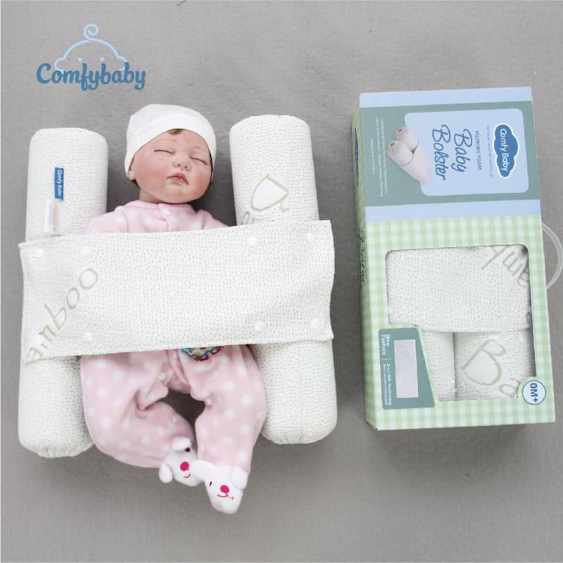 Gối chặn sợi tre bamboo Comfybaby CFN02 - set gối ôm sợi tre kháng khuẩn cho bé