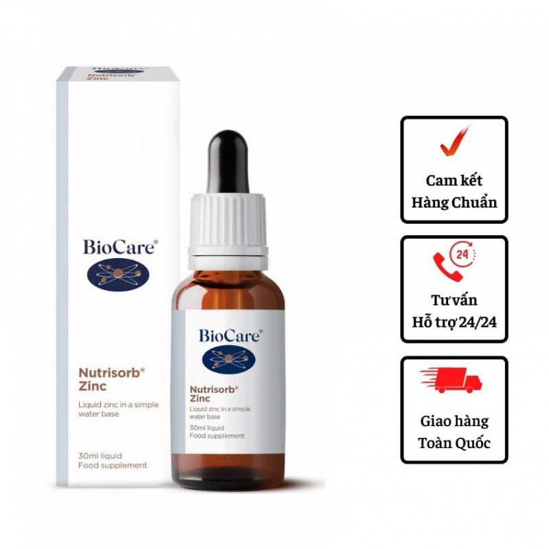 Kẽm dạng giọt Biocare Nutrisorb Zinc tăng cường sức đề kháng cho bé