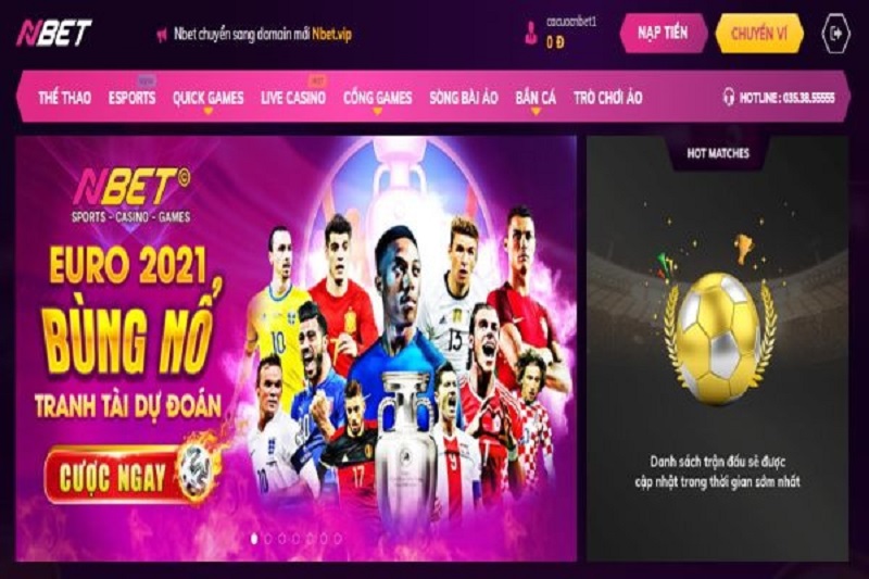 Nhà cái cá cược Nbet số 1 thị trường